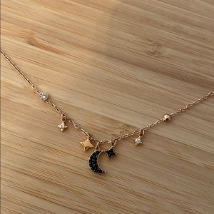 Swarovski moon and stars necklace